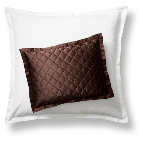 Quilted Boudoir Sham, Chocolate Quilted Boudoir Sham, Chocolate~P77336424