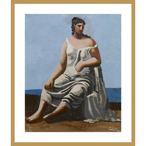Woman by the Sea by Pablo Picasso Framed Print