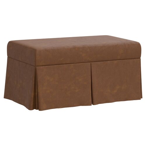Hayworth Faux Leather Storage Bench~P77603638