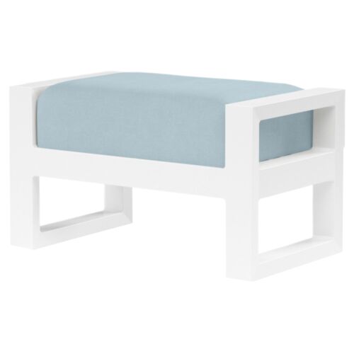 Harlyn Outdoor Aluminum Ottoman