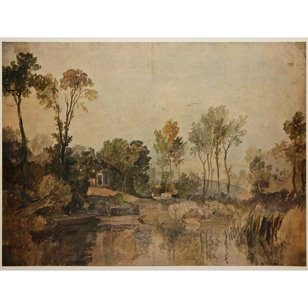 Turner, "House Beside River, With Trees"~P77661628