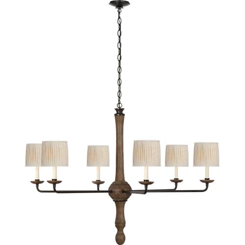 Suzanna Chandelier, Vintage Oak/Aged Iron Suzanna Chandelier, Vintage Oak/Aged Iron