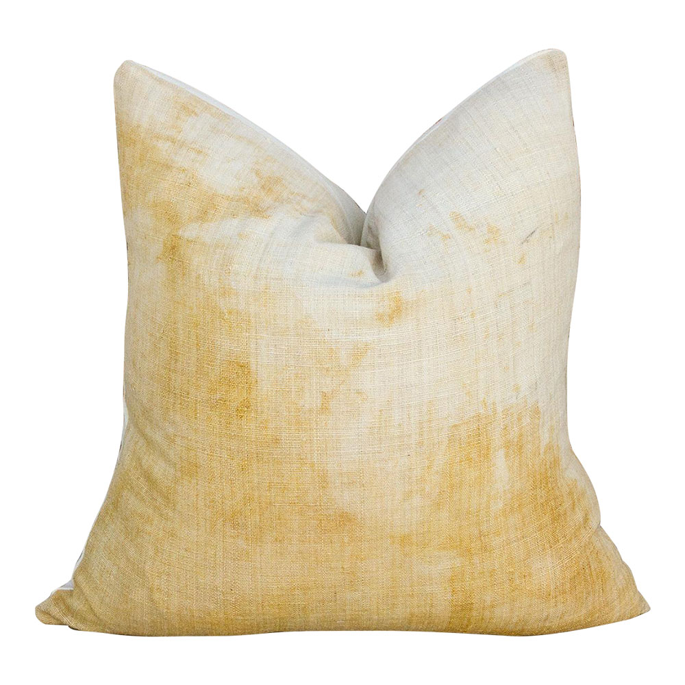Rina Yellow Organic Silk Pillow~P77651927