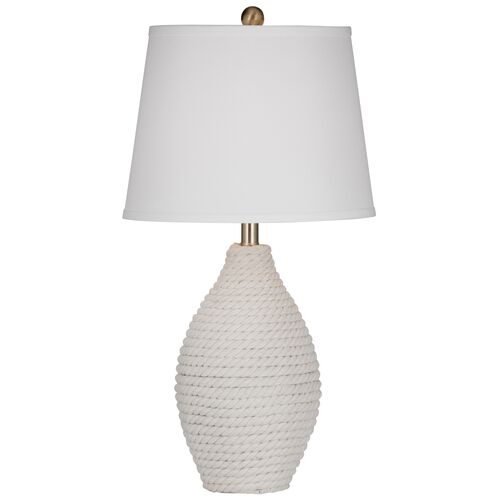 Viggo Rope Table Lamp, White