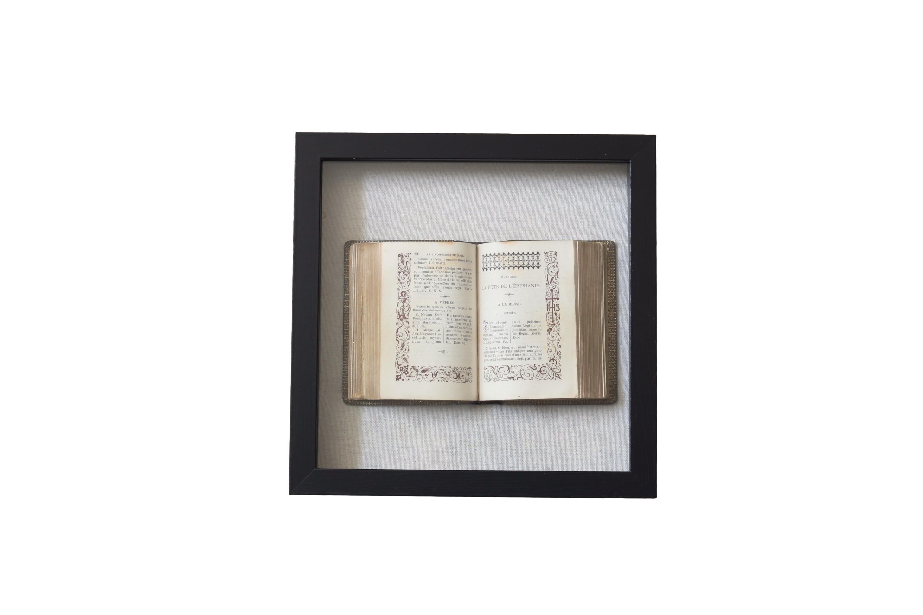 Framed Antique Religious Book~P77594232