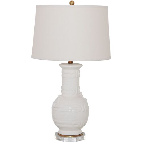 Dynasty Table Lamp, White~P77650496