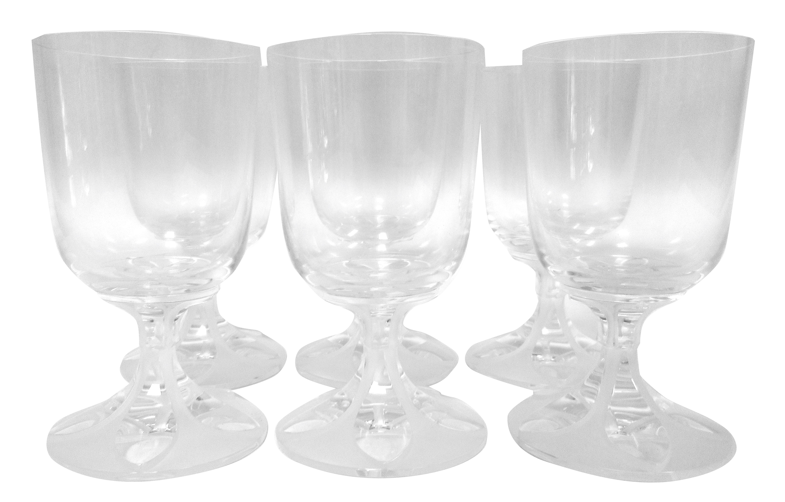 Lalique French Art Deco Crystal Glasses