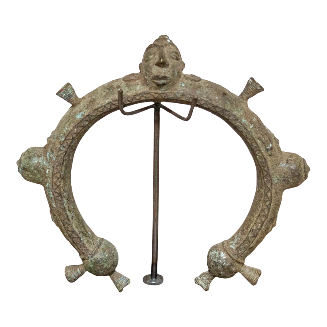 Antique Yoruba Verdigris Copper Necklace~P77698811