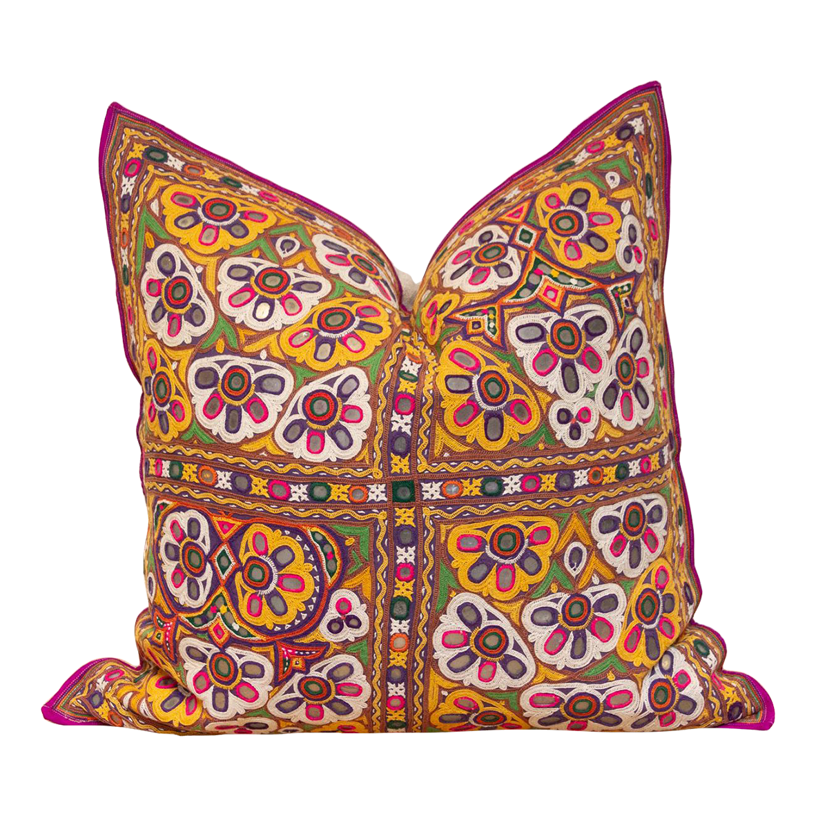 Azra Rajasthani Embroidered Pillow~P77683555