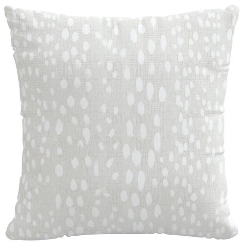 Linen Leopard Outdoor Pillow~P77626148