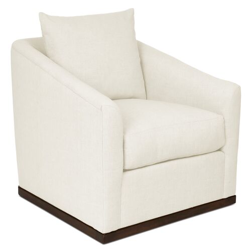 Ryder Swivel Chair, White Crypton~P77611325