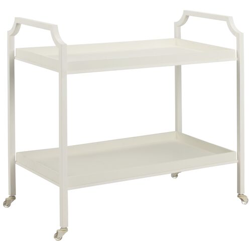 Blake Bar Cart, White