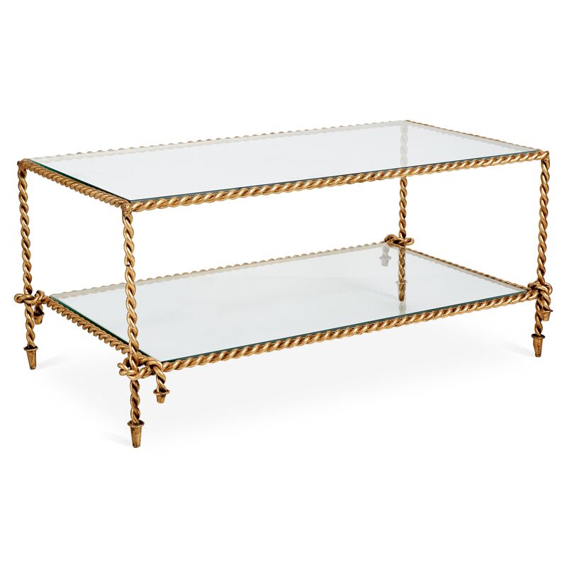 Hyannis Coffee Table, Gold