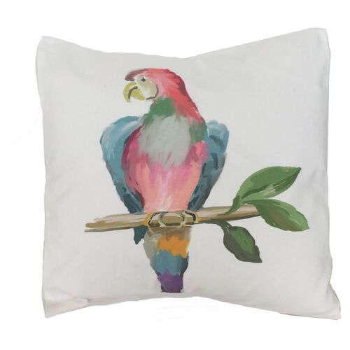 Parrot 18x18 Pillow, White~P77350594