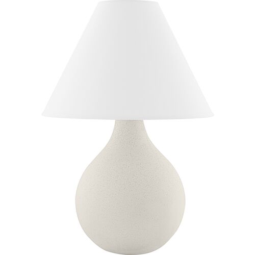Helena Table Lamp, Matte White Speck~P111126234