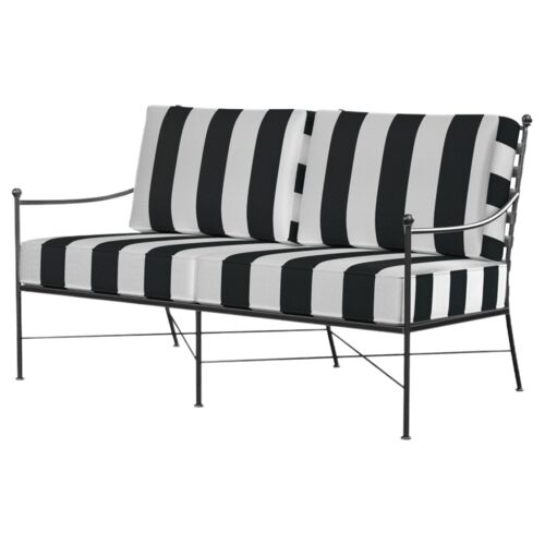 Isla Outdoor Iron Loveseat