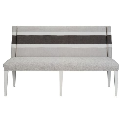 Graham Dining Banquette, White/Gray~P77633987