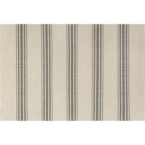 Bergamot Striped Cotton Area Rug Bergamot Striped Cotton Area Rug