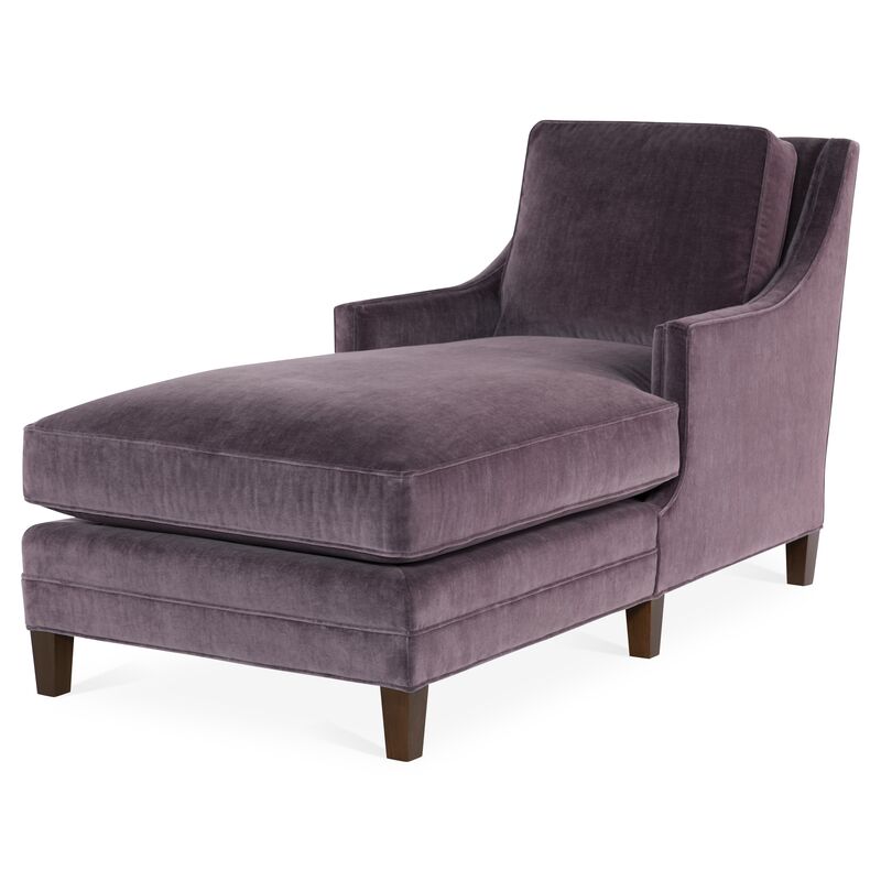 Salon Chaise, Fig Velvet