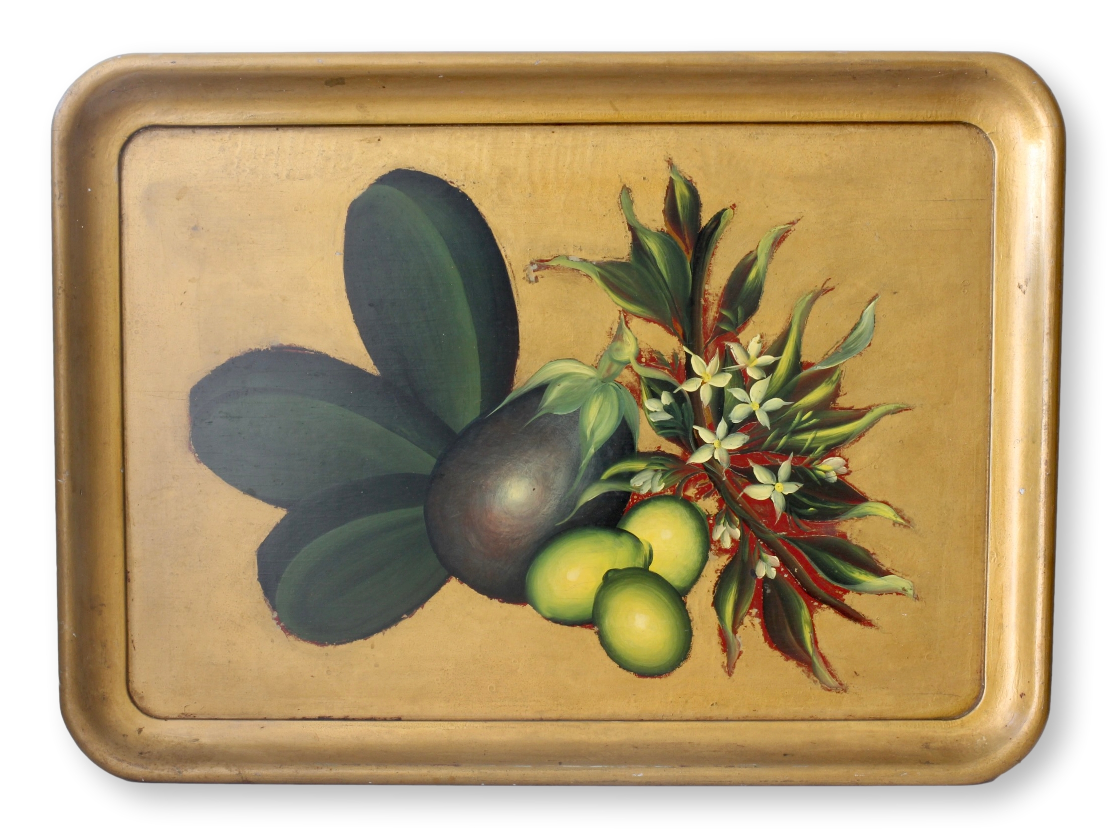 Hand-Painted Italian Still Life Tray~P77719082