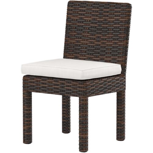 Montana Outdoor Aluminum/Resin Wicker Armless Dining Chair