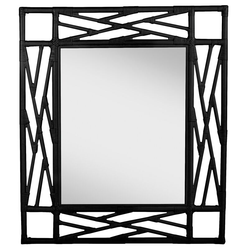 Chippendale Mirror, Black
