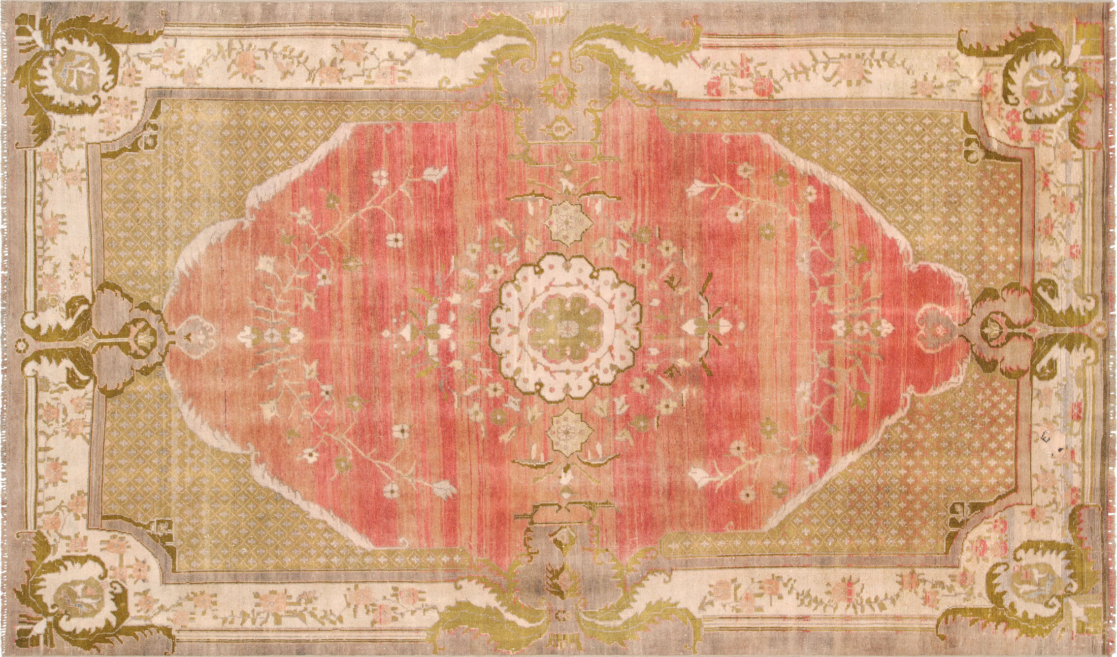 1960s Turkish Oushak Rug - 6'7" x 10'10"~P77719087