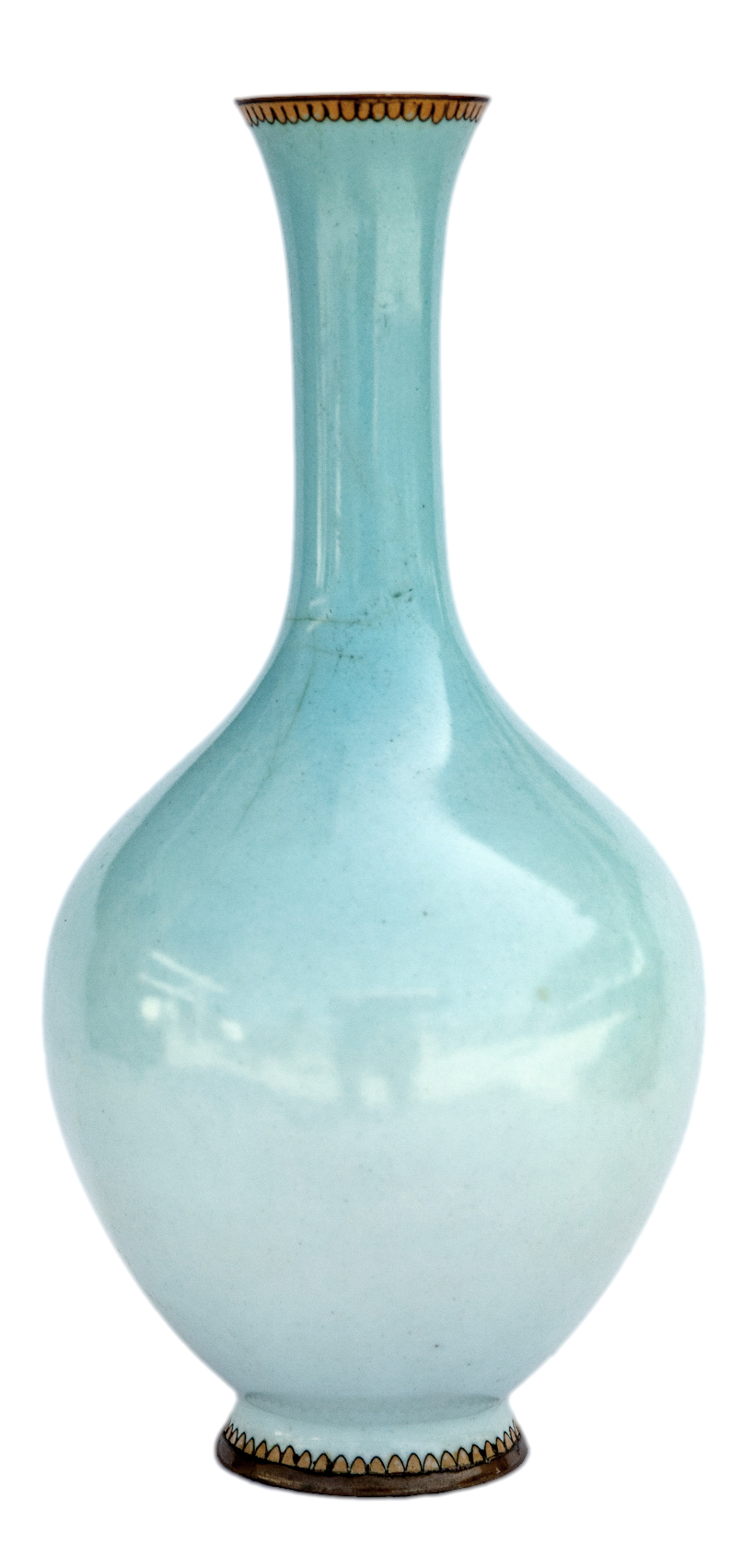 Japanese Ombre Cloisonné Enameled Vase~P77671633