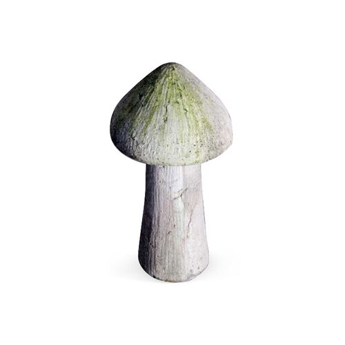14" Wild Mushroom, White Moss~P75997603