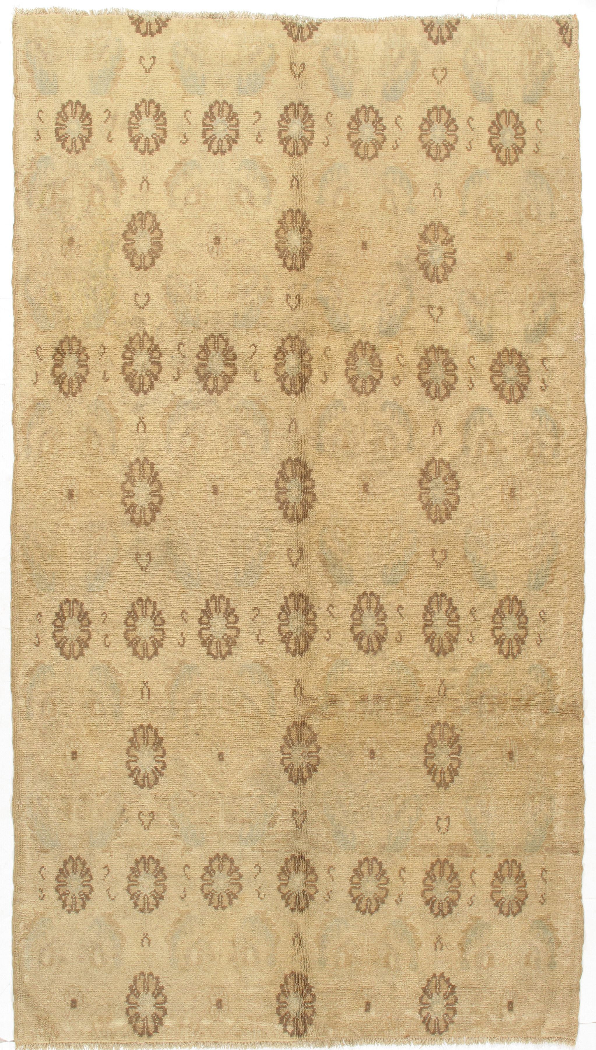 Turkish Hand Knotted Oushak Rug 5' X 9'1~P77629716