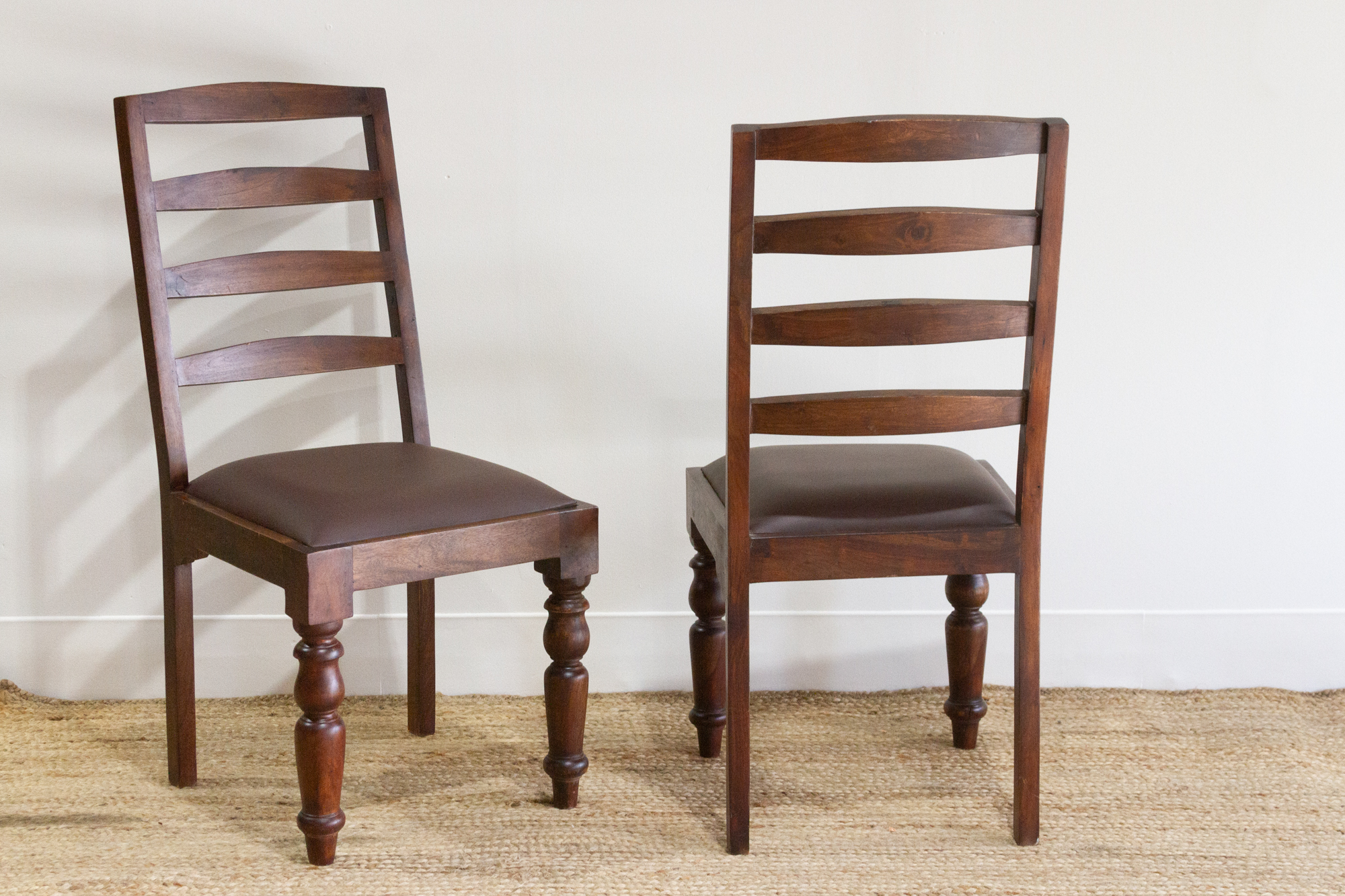 Set of 2, Vintage Ladderback Side Chairs~P77686990