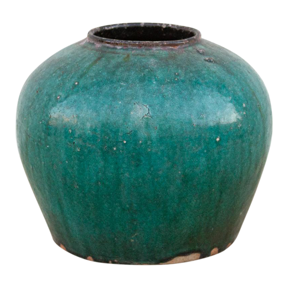 Dark Cyan Asian Vase~P77663365