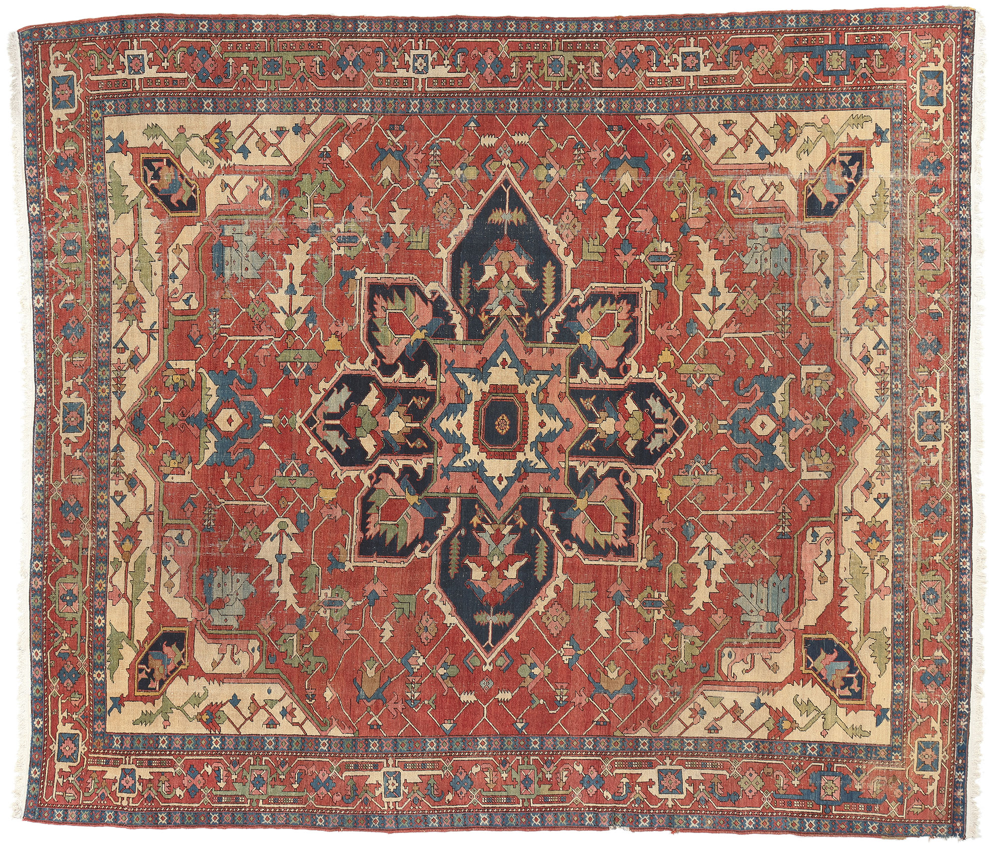 Antique Persian Serapi Rug, 10'1 x 11'8~P77687664