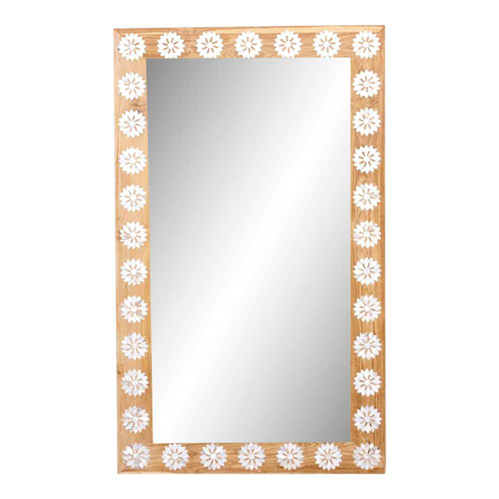 Bleached Blossom Mother of Pearl Mirror~P77662732