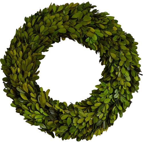 14" Preserved Boxwood Wreath~P111113079