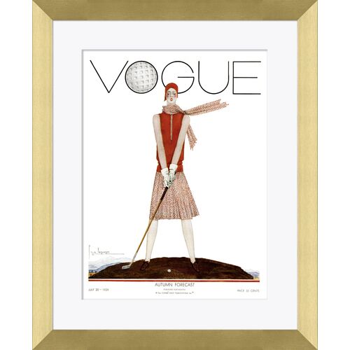 Vogue Magazine Cover, A Woman Playing Golf~P77603124