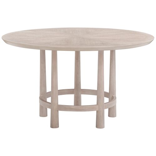 Jessica Round Dining Table, Cerused White Oak Jessica Round Dining Table, Cerused White Oak