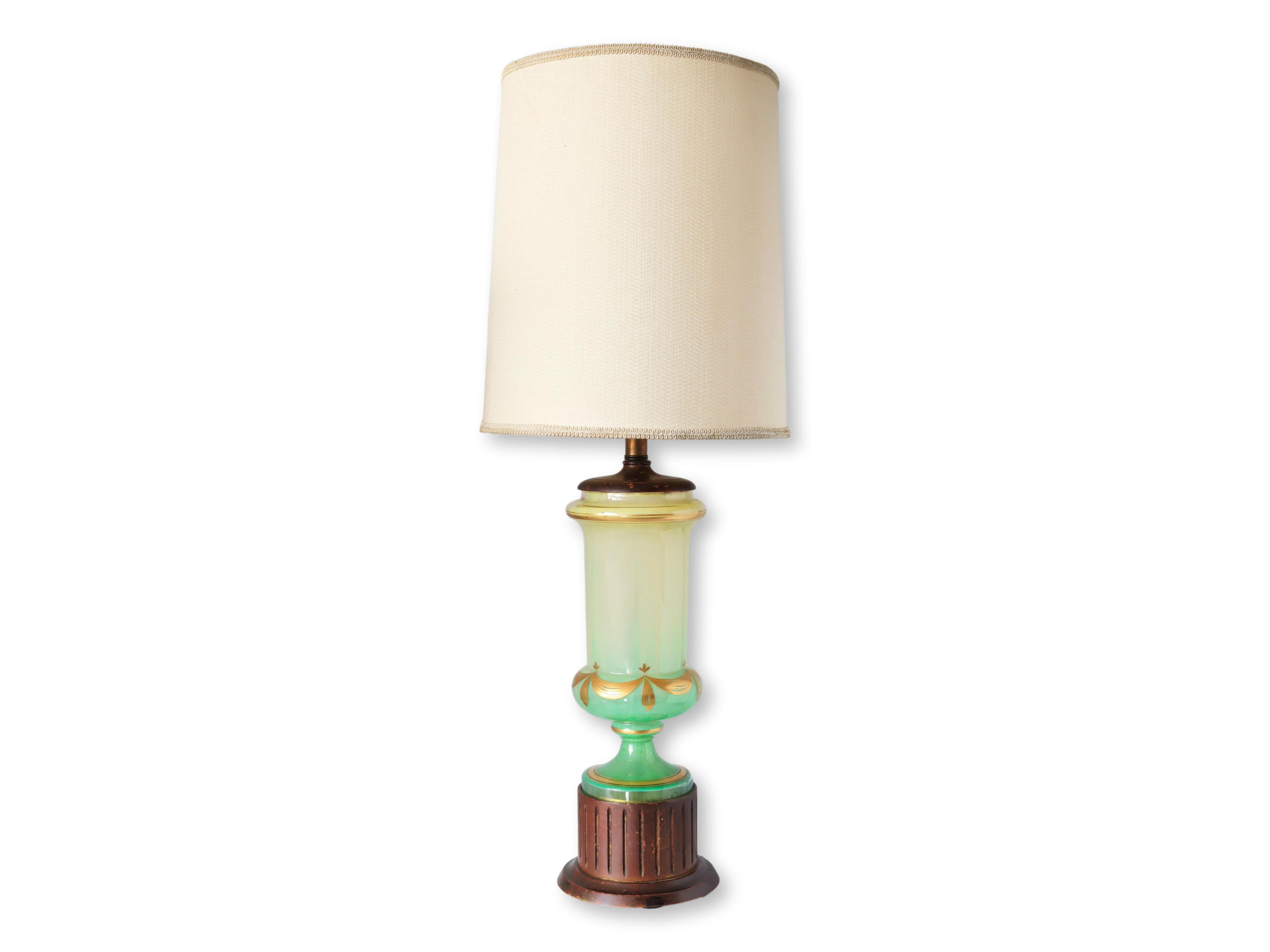 1960s Bohemian Glass Table Lamp~P77673248