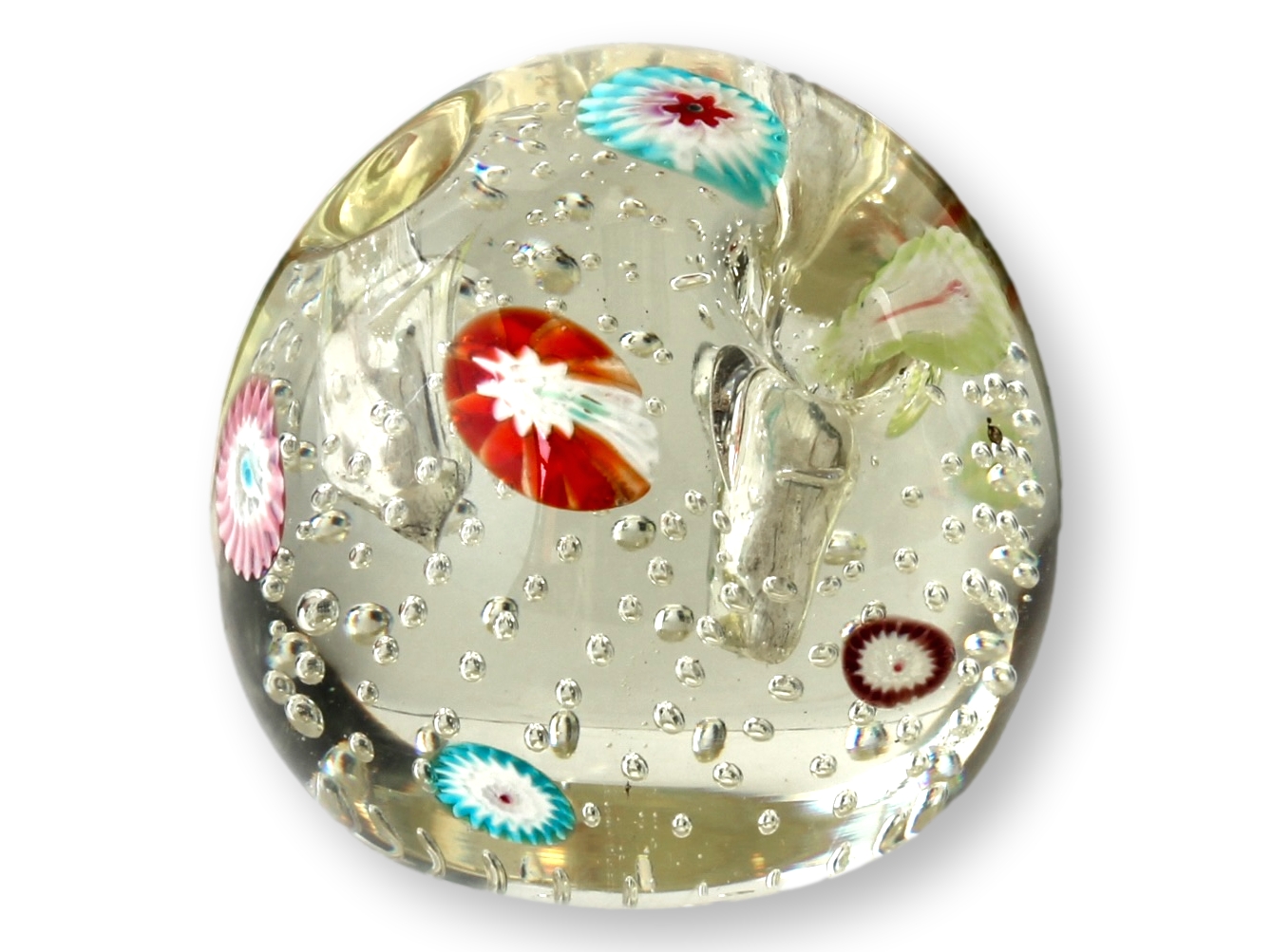 Murano Glass Paperweight / Flower Frog~P77699861