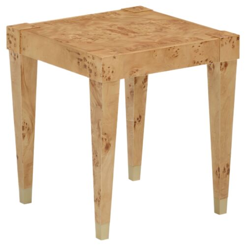 Perion Burl End Table, Honey