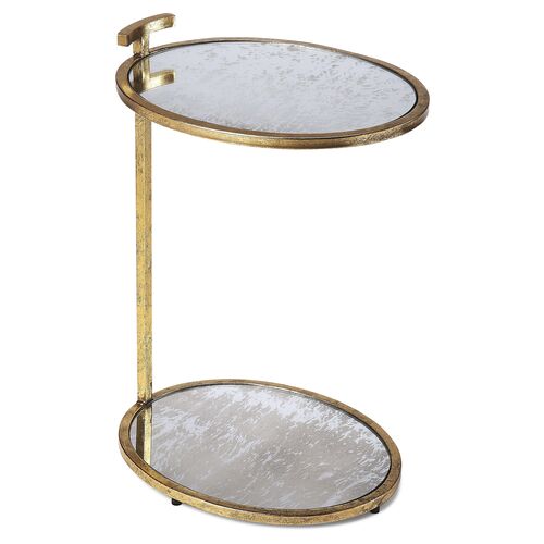 Fairlawn Side Table, Antiqued Brass~P77521723