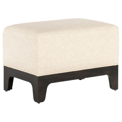 Archives Linen Ottoman, Beige