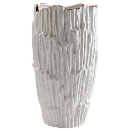 Havana Tall Vase, White