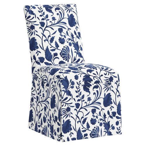Owen Slipcover Dining Chair, Vine Floral~P111115873