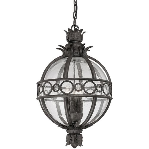 Cora Globe Outdoor Lantern, French Iron