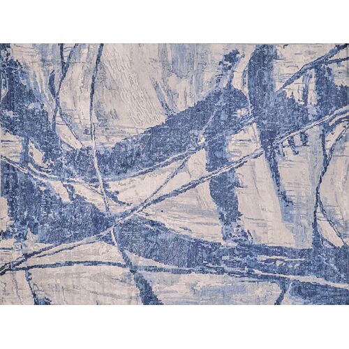 Olivia Hand-Knotted Rug, Blue