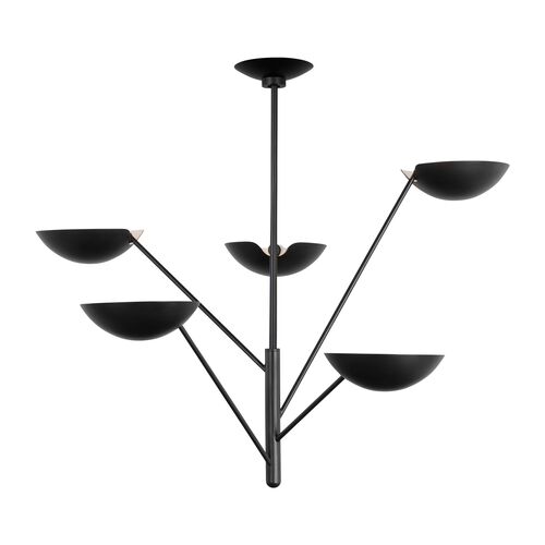 Nevel Tall Chandelier, Aged Iron Nevel Tall Chandelier, Aged Iron