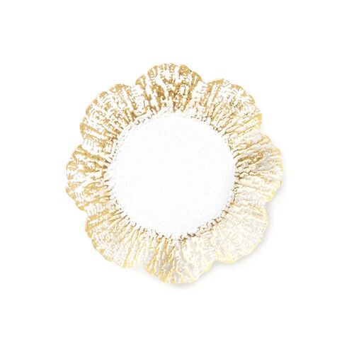 Rufolo Glass Canape Plate, Gold~P77309886