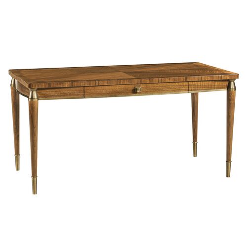 Avallon 1-Drawer Bookmatched Desk, Toulouse Walnut Avallon 1-Drawer Bookmatched Desk, Toulouse Walnut