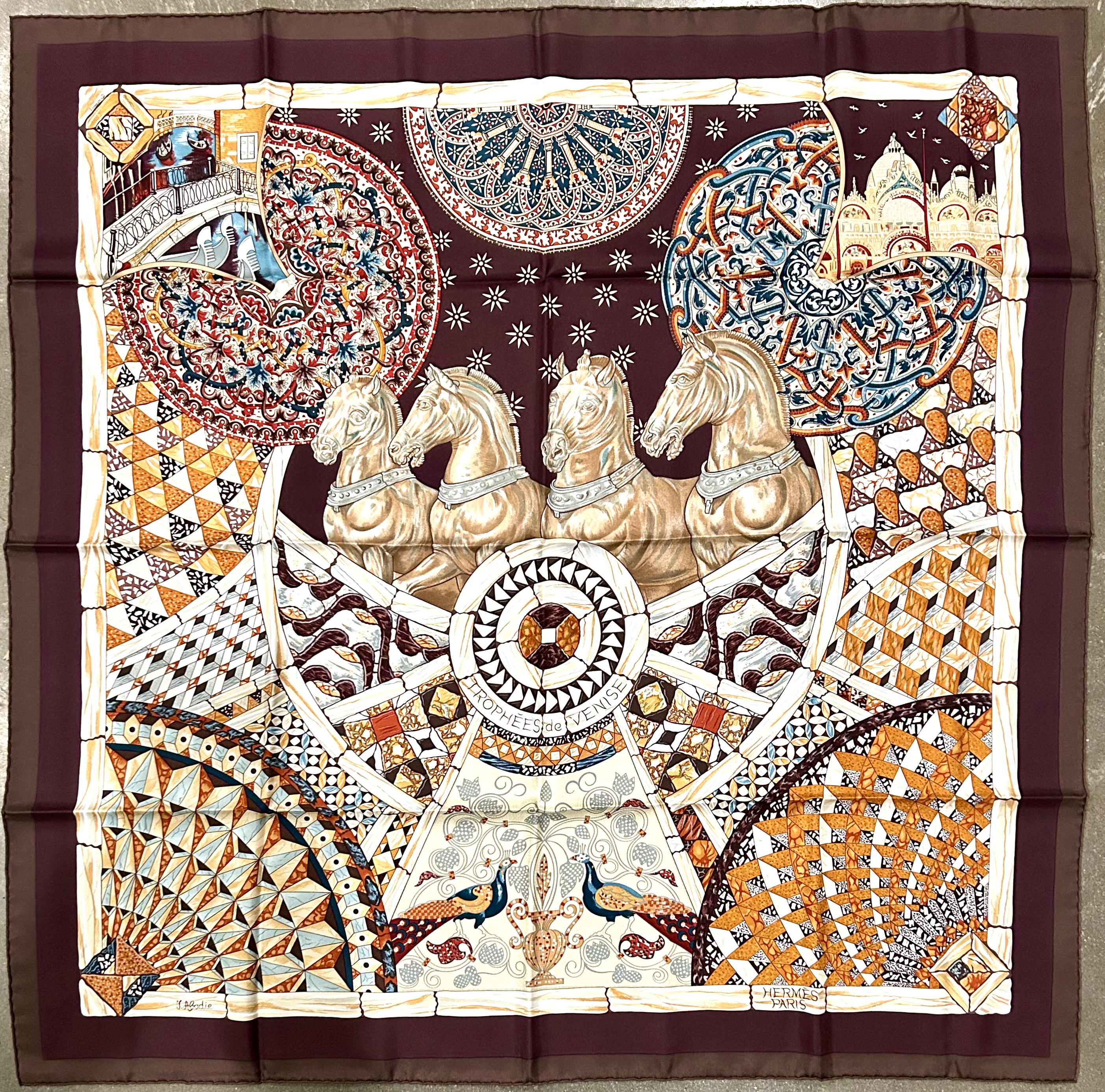 Hermès Trophees de Venise Scarf in Box~P77716712